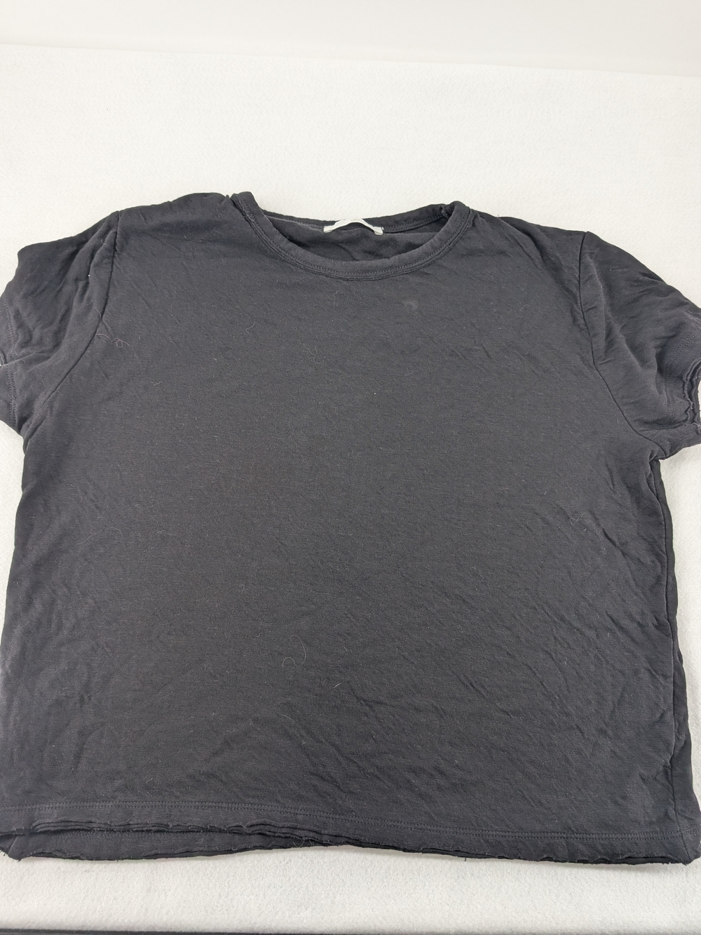 Zara Classic Women's Black Crewneck Tee